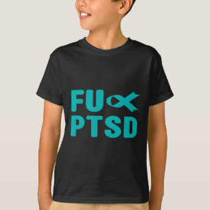 Camiseta Fck Ptsd - Postar Awarenes Do Estresse Traumático