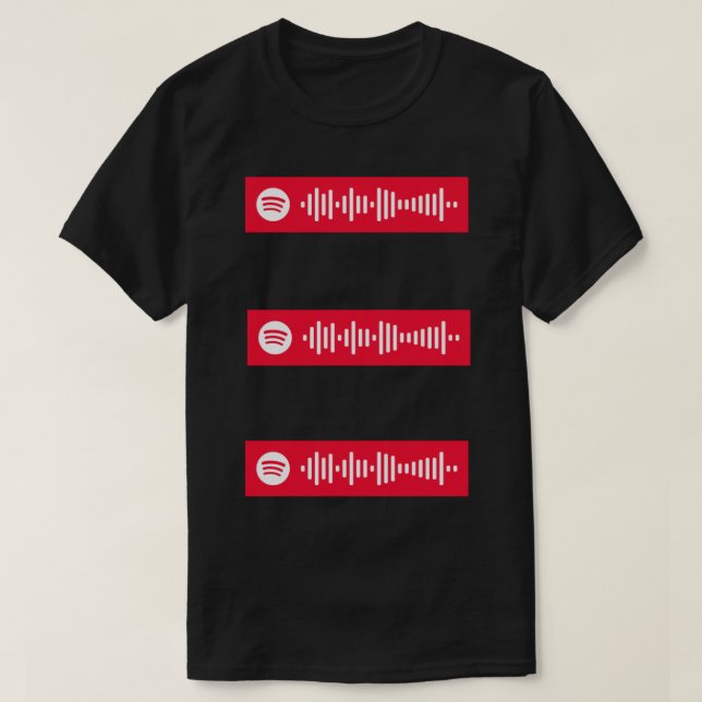 Camiseta FDT por YG Spotify Code x3 Sticker (Frente do Design)