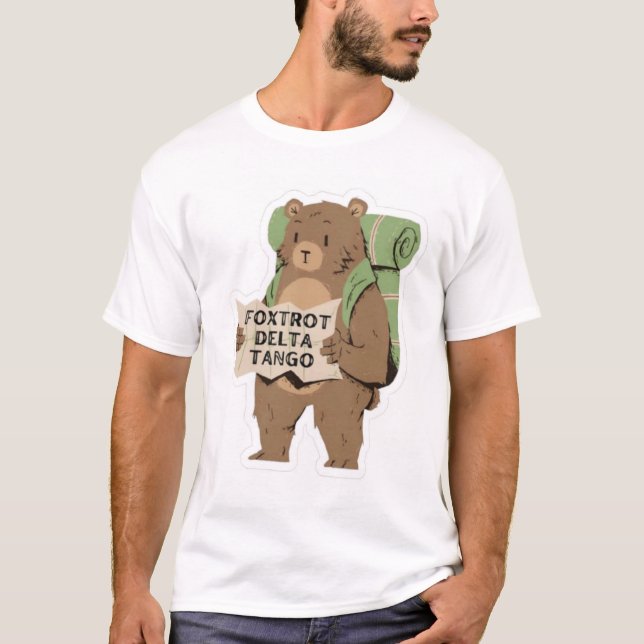 Camiseta FDT Resist Bear, Anti Trump, Floresta Nacional de  (Frente)