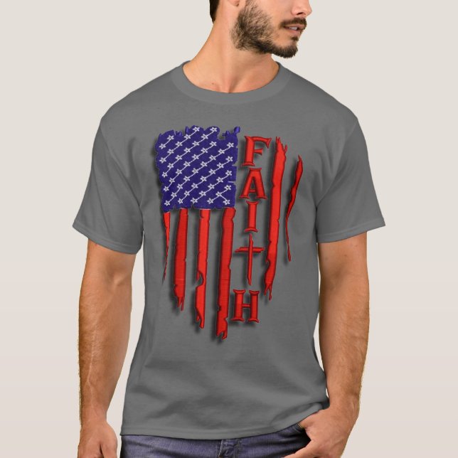 Camiseta Fé Americana (Frente)