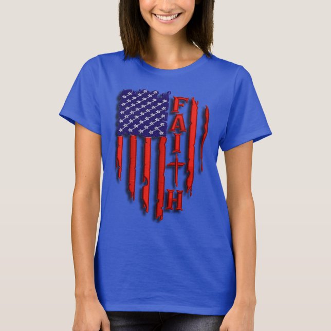 Camiseta Fé Americana (Frente)