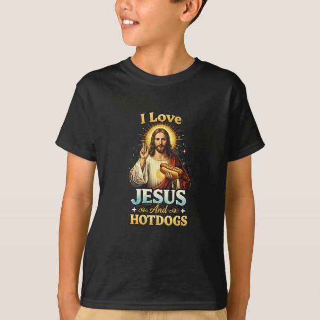Camiseta Fé, Amor e Cachorros Quentes (Frente)