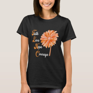 Camiseta Fé Amor Esperança Coragem _ Conscientização da Leu