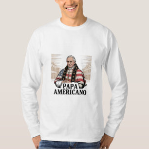 Camiseta Fé Cristã da Igreja Católica do Papa Leão American