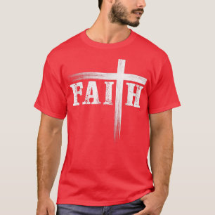 Camiseta Fé Cristã E Cruzada Acredita Em Jesus Cristo