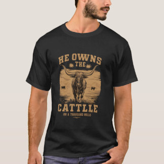 Camiseta Fé Cristã Ele É O Dono Do Gado