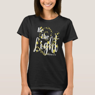 Camiseta Fé Cristã Em Cristo Seja A Luz Versículo Da Bíblia