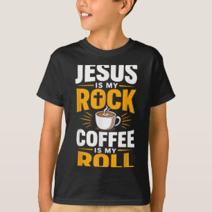 Camiseta Fé Cristã Jesus Café Manhã Oração