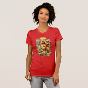 Camiseta Fé Cristã – Jesus Cristo, Cruz Sagrada