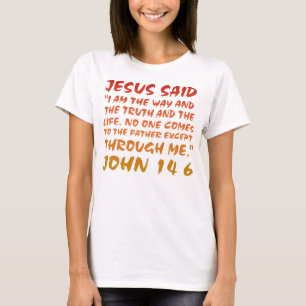 Camiseta Fé Cristã Jesus O Caminho A Verdade A Vida