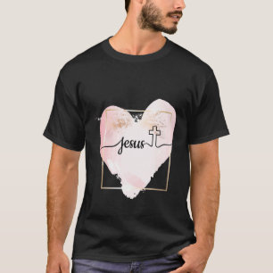 Camiseta Fé Cristã Jesus Religião Católica Coração
