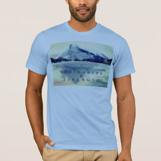CAMISETA FÉ DÁ MONTANHAS DE SOLIDARIEDADE INSPIRACIONAIS