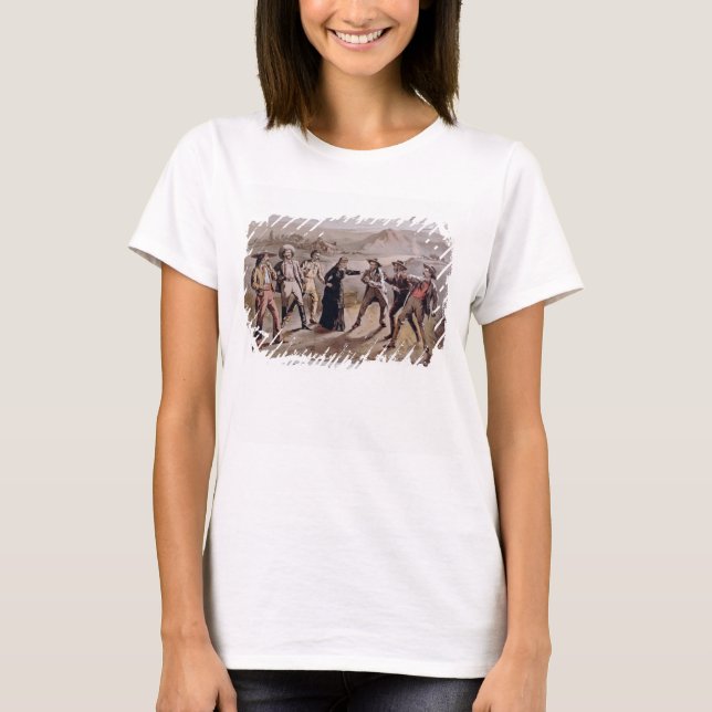 Camiseta "Fé da Mulher" (litoral colorido) (Frente)