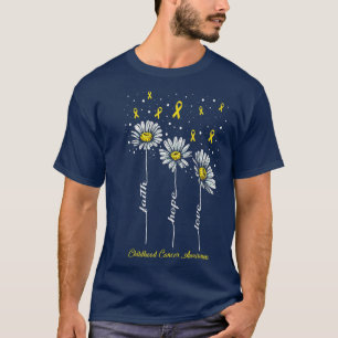 Camiseta Fé de consciência de Cancer de infância esperança