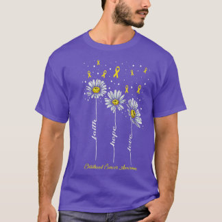 Camiseta Fé de consciência de Cancer de infância esperança