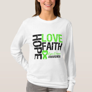 Camiseta Fé do amor da esperança da doença de Lyme