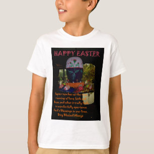 Camiseta Fé do Amor felz pascoa e Desejos da Esperança