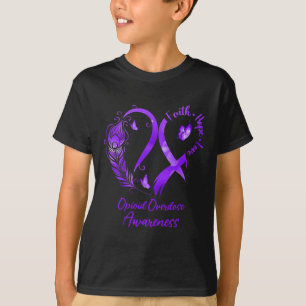 Camiseta Fé do Coração Esperança Amor Sobredosagem Opióide 