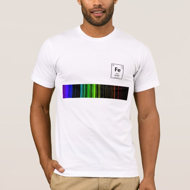 Camiseta Fe do espectro de emissão (Frente)