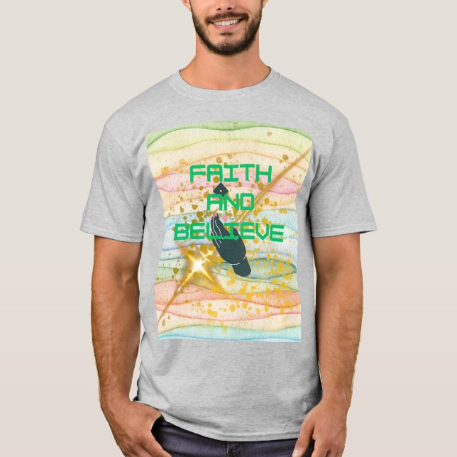 CAMISETA FÉ E ACREDITE  (Frente)