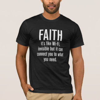 Camiseta Fé, é como Wi-Fi Inspirational