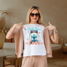 Camiseta Fé, esperança amor