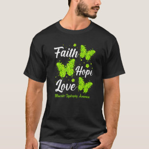 Camiseta Fé Esperança Amor Conscientização da Distrofia Mus