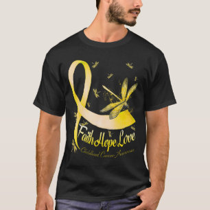 Camiseta Fé Esperança Amor Conscientização do Câncer Infant