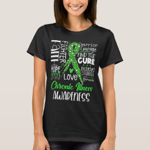 Camiseta Fé Esperança Amor Cure Conscientização de Doenças