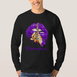 Camiseta Fé Esperança Amor Luta Faixa Amarela Rett Síndrome