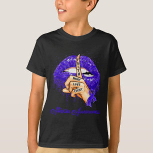 Camiseta Fé Esperança Amor Luta Fita Azul Conscientização A