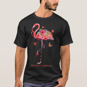Camiseta Fé Esperança Luta Contra Doenças Cardíacas Curtas
