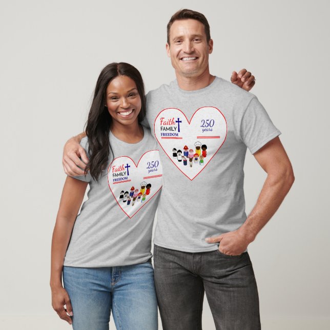 Camiseta Fé, Família, Liberdade (Unissex)
