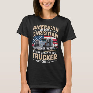 Camiseta Fé Impulsionada E Caminhões a Diesel Jesus Cristão