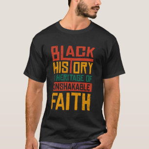 Camiseta Fé Inabalável Mês da História Negra BLM Melanina