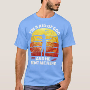 Camiseta Fé, Jesus, Deus, eu sou uma criança de Deus e ele