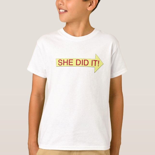 Camiseta Fê-lo (a seta direita) (Frente)