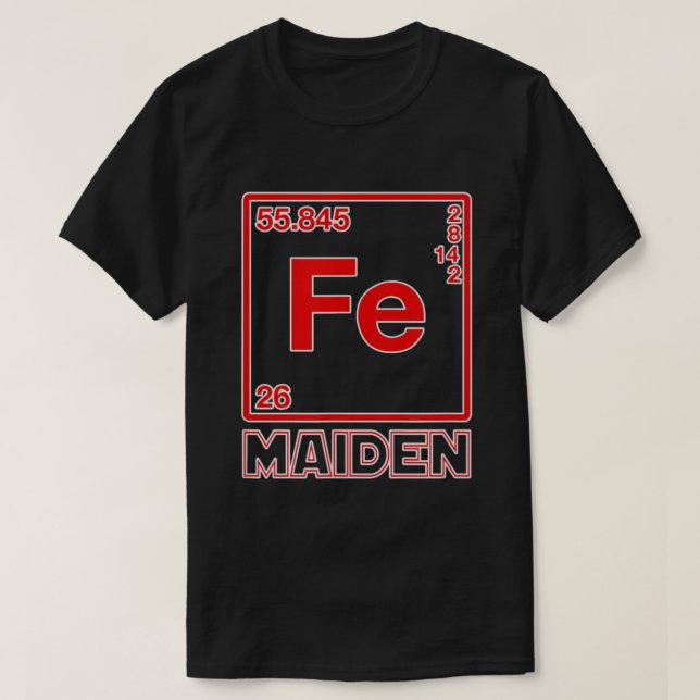 Camiseta Fe Maiden Iron Element FE Parody (Frente do Design)