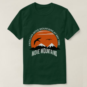 Camiseta Fé Move Montanhas – Edição Serenidade do Pôr do So