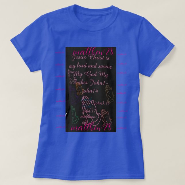 Camiseta fé, mulheres, beleza (Frente do Design)