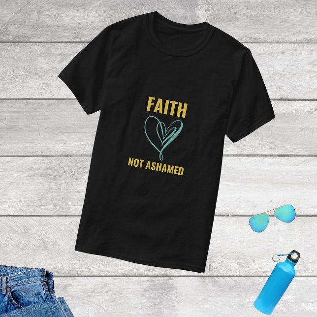 Camiseta Fé não envergonhada do Evangelho (Criador carregado)