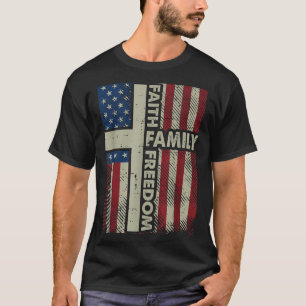 Camiseta Fé Nós Bandeira Cristão Religioso Deus Jesus Homen