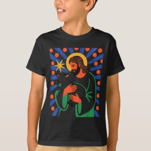 Camiseta Fé Pastor Cordeiro Pacífico Divino Espiritual Desi