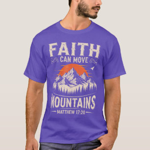 Camiseta Fé Pode Mover Montanhas Deus Cristão Religioso C