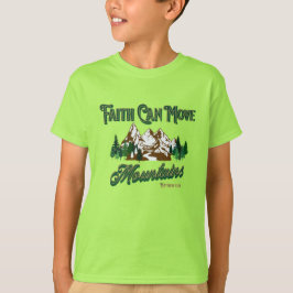 Camiseta Fé Pode Mover Montanhas T-Shirt