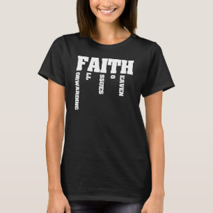 Camiseta Fé Religiosa Crenças Espiritualmente Cristãs