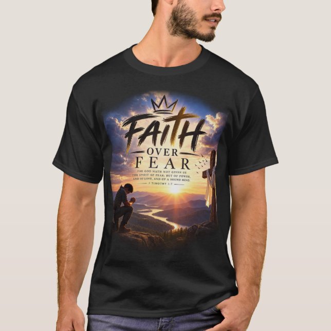 Camiseta Fé sobre Medo (Frente)
