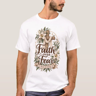 Camiseta Fé sobre Medo