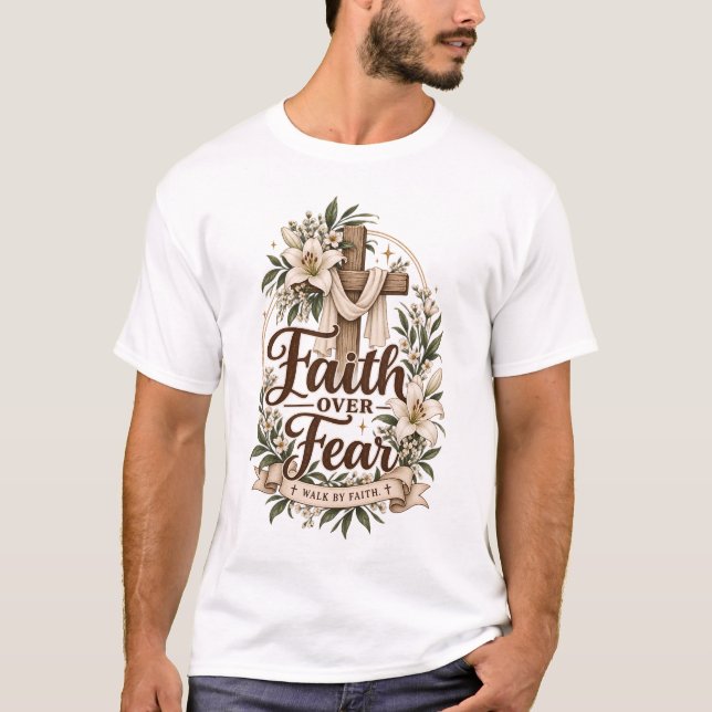 Camiseta Fé sobre Medo (Frente)