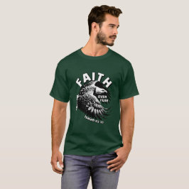 Camiseta Fé Sobre Medo Isaiah 41:10 Camisa-T-Águia